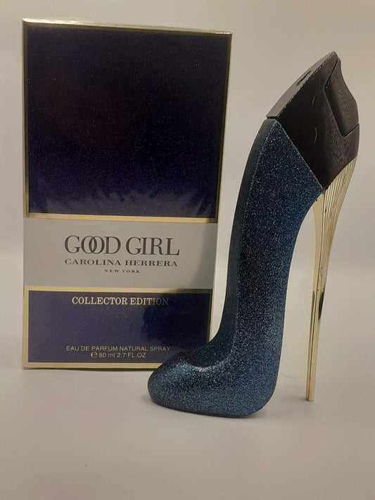Carolina Herrera Good Girl Glitter Collector (Scarpa blu) Eau de Parfum 80ml (Scatolato)